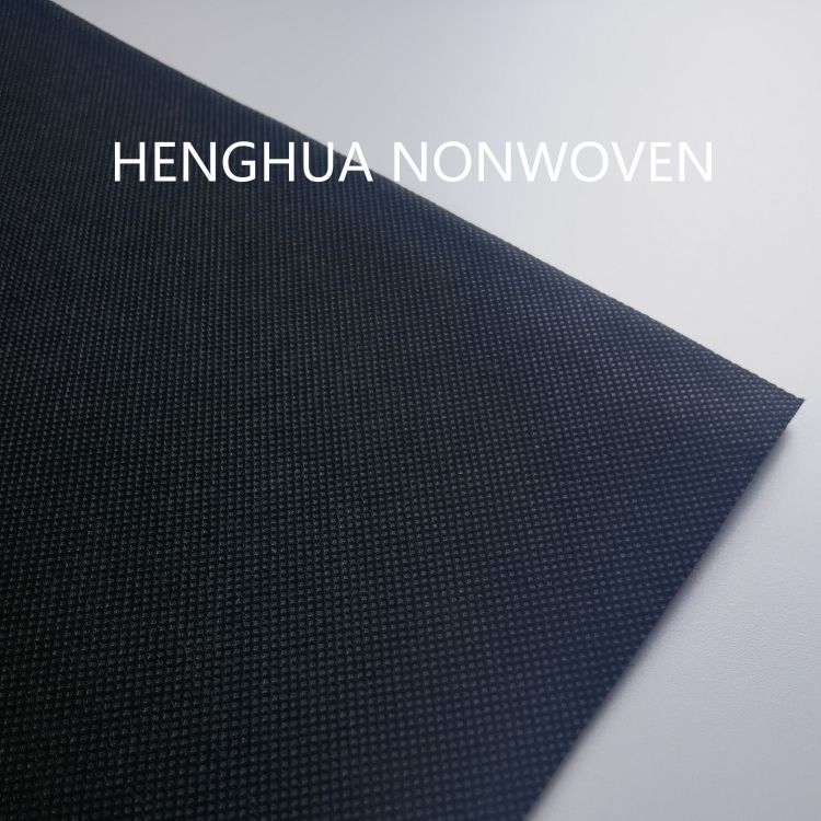 Best 90gsm Black color High tensile Anti-tear Nonwoven Roll polipropileno  tela fabric for garment bag/upholstery furniture Manufacturer and Factory